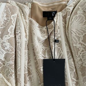 NBD Belladonna mini dress in ivory, S, NWT